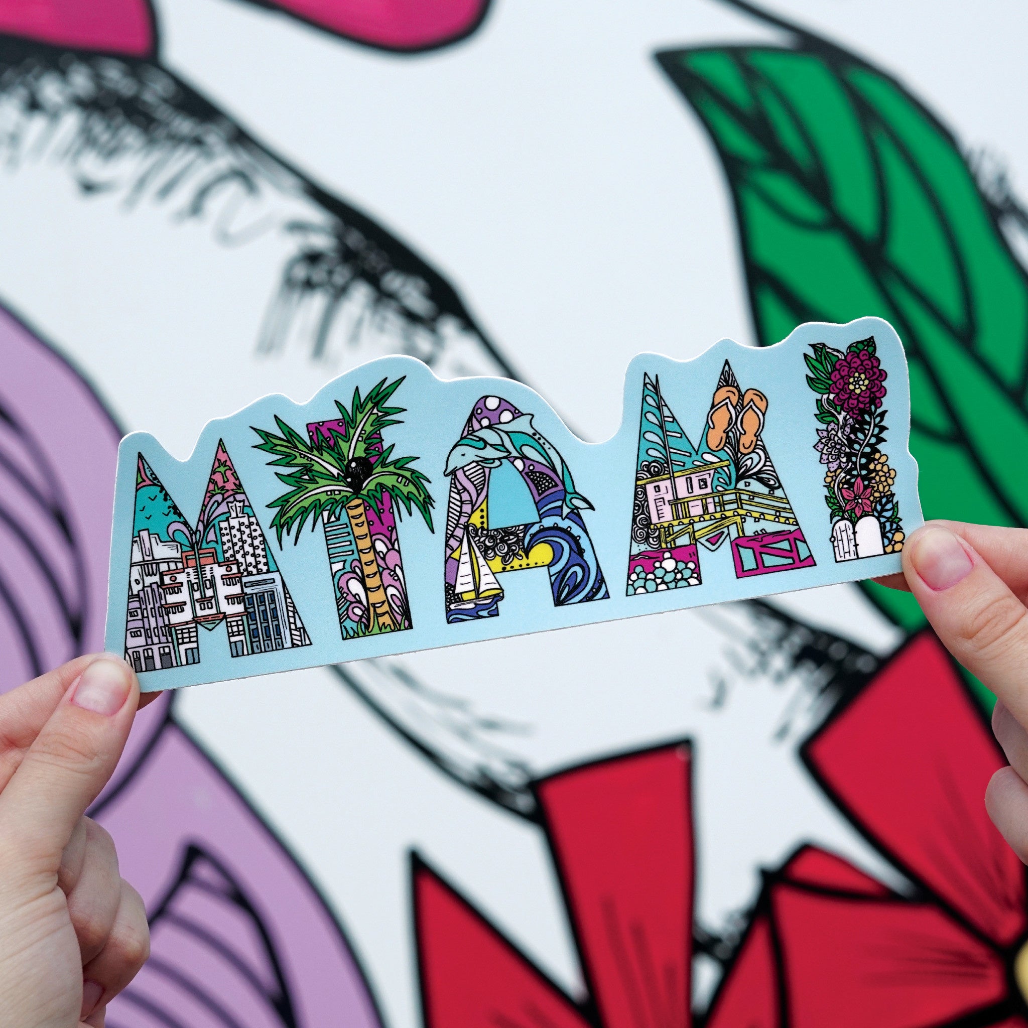 Kelsey Montague City Sticker Miami - Wynwood Walls Shop