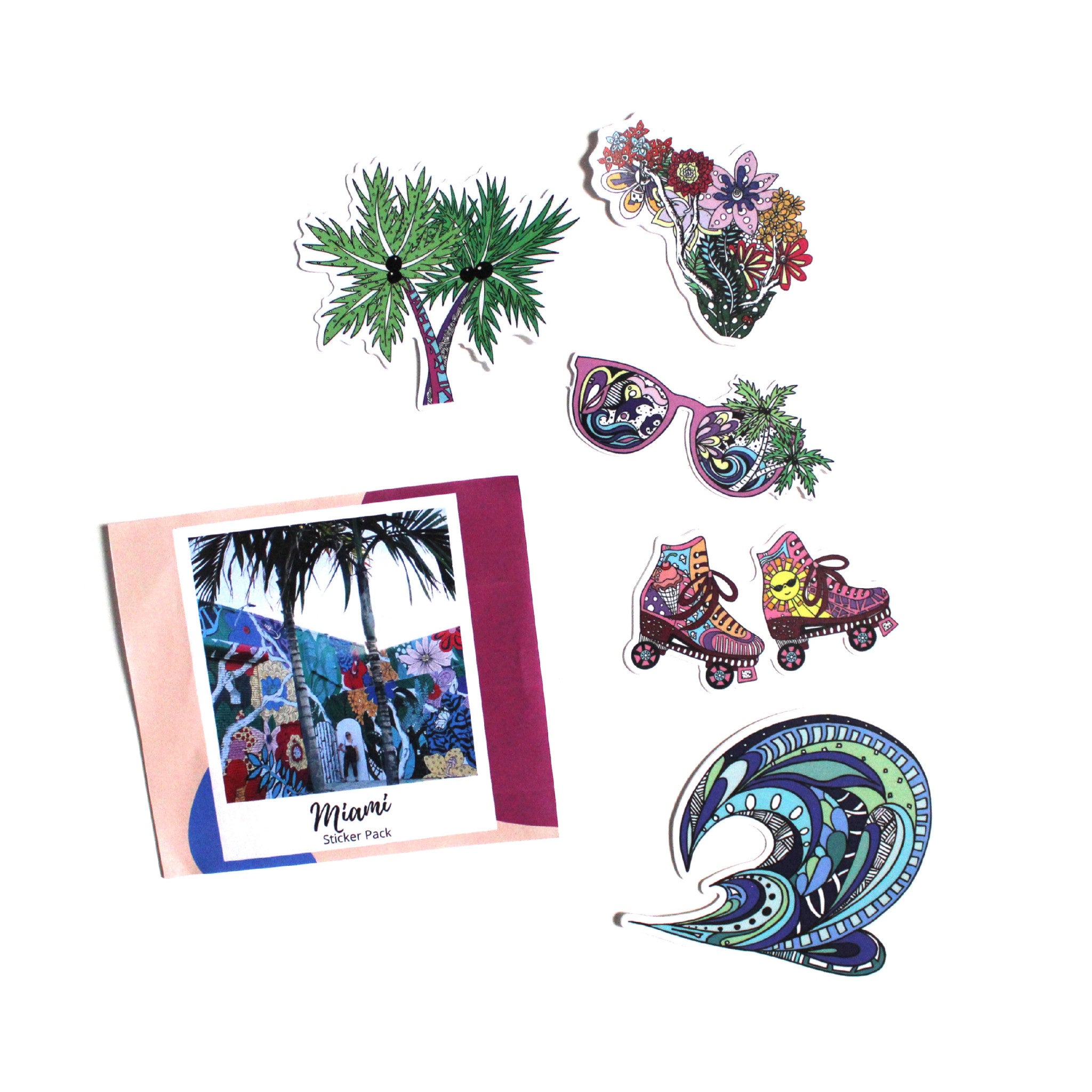 Kelsey Montague Sticker Pack Miami - Wynwood Walls Shop Main image