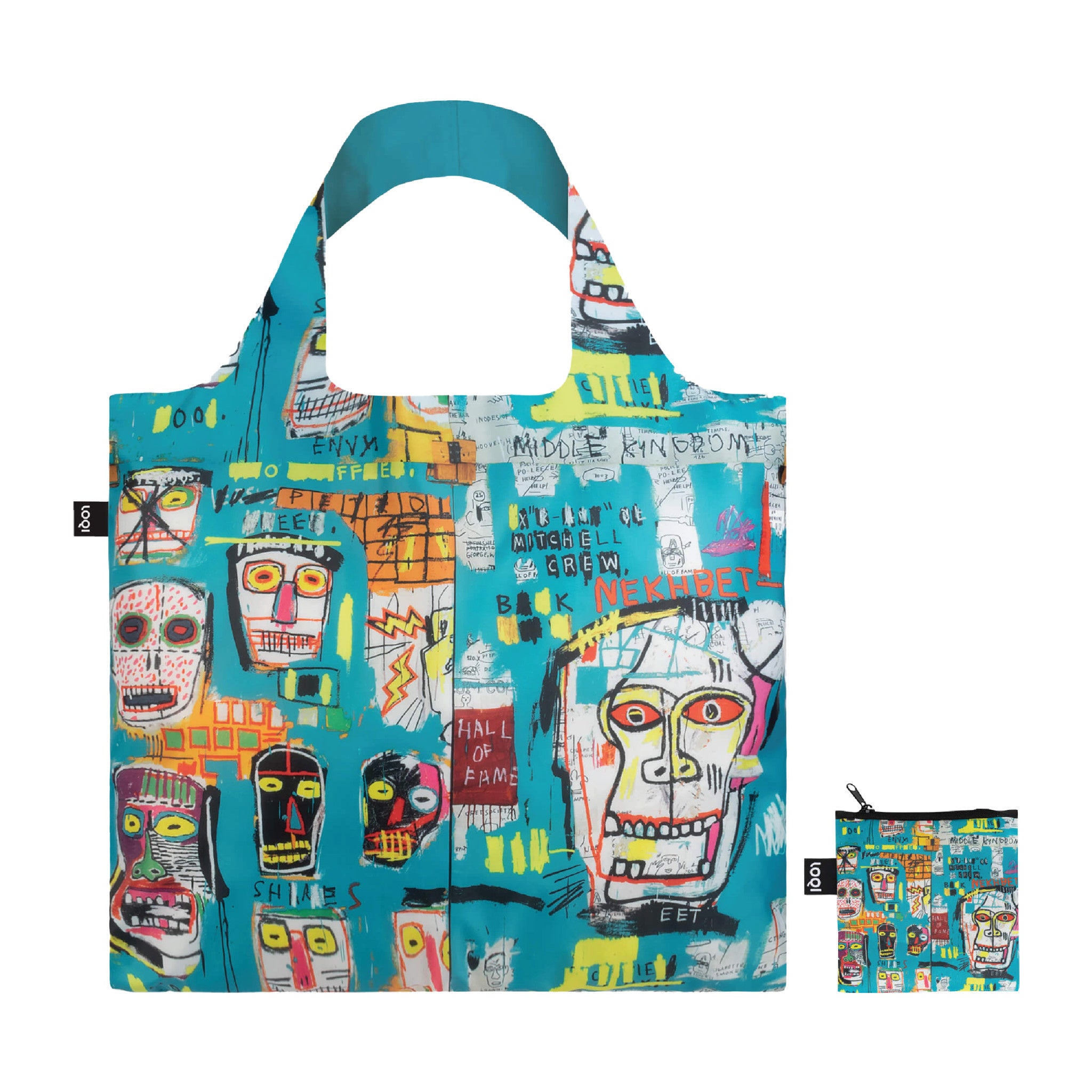 Jean Michel Basquiat Skull Recycled Bag Secondary image