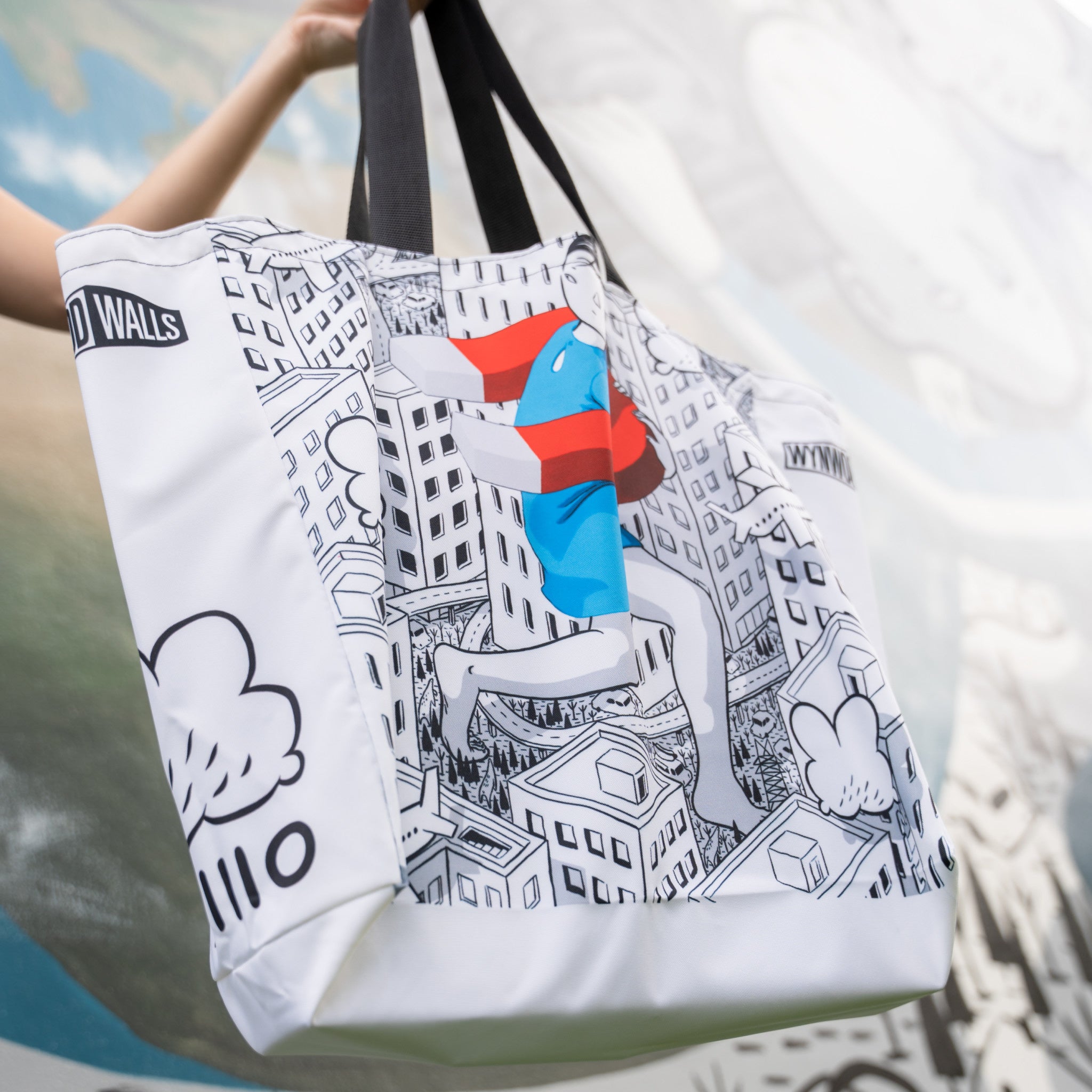 Millo Large Tote Bag - Wynwood Walls Shop
