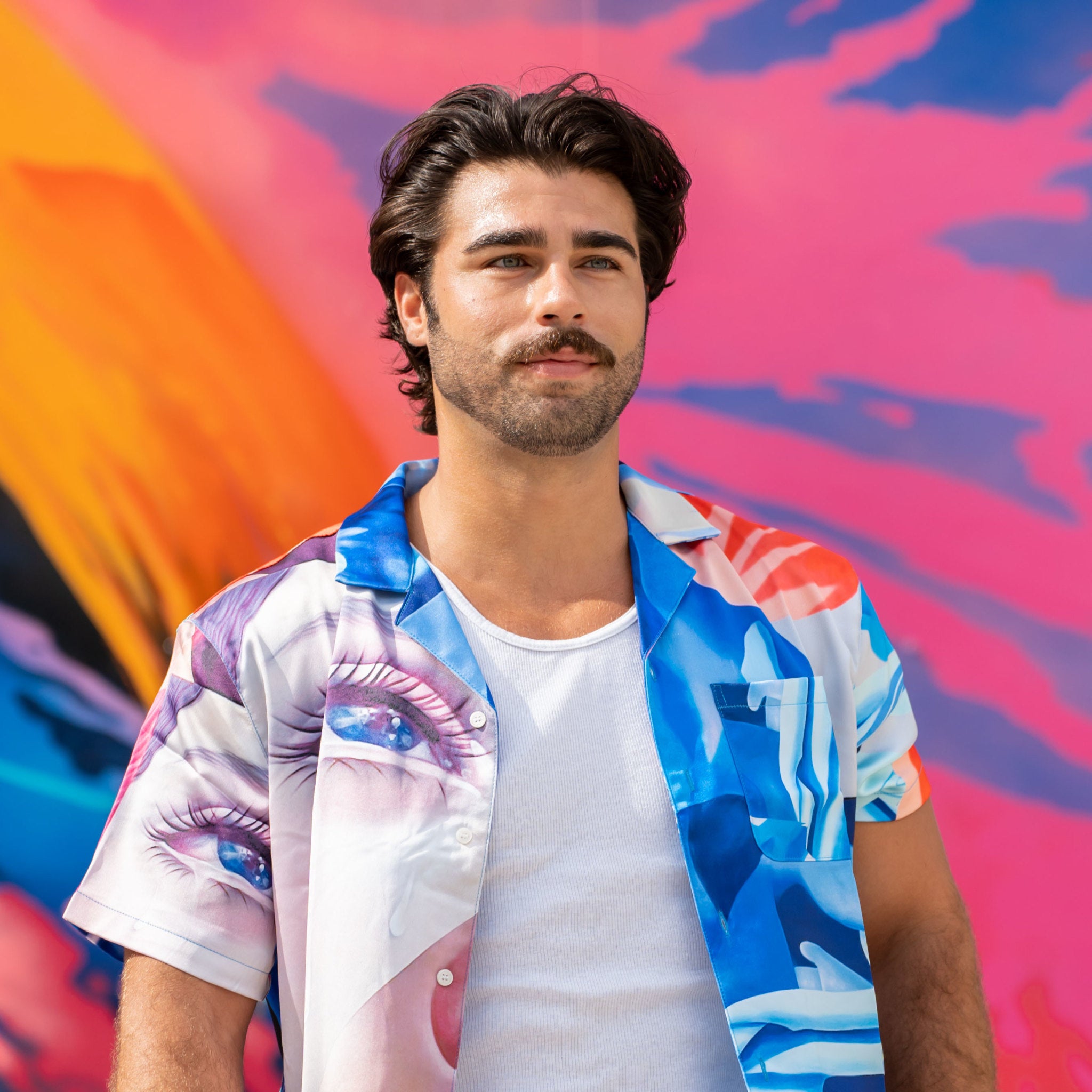 Elle MOTHER EARTH Satin Shirt - Wynwood Walls Shop