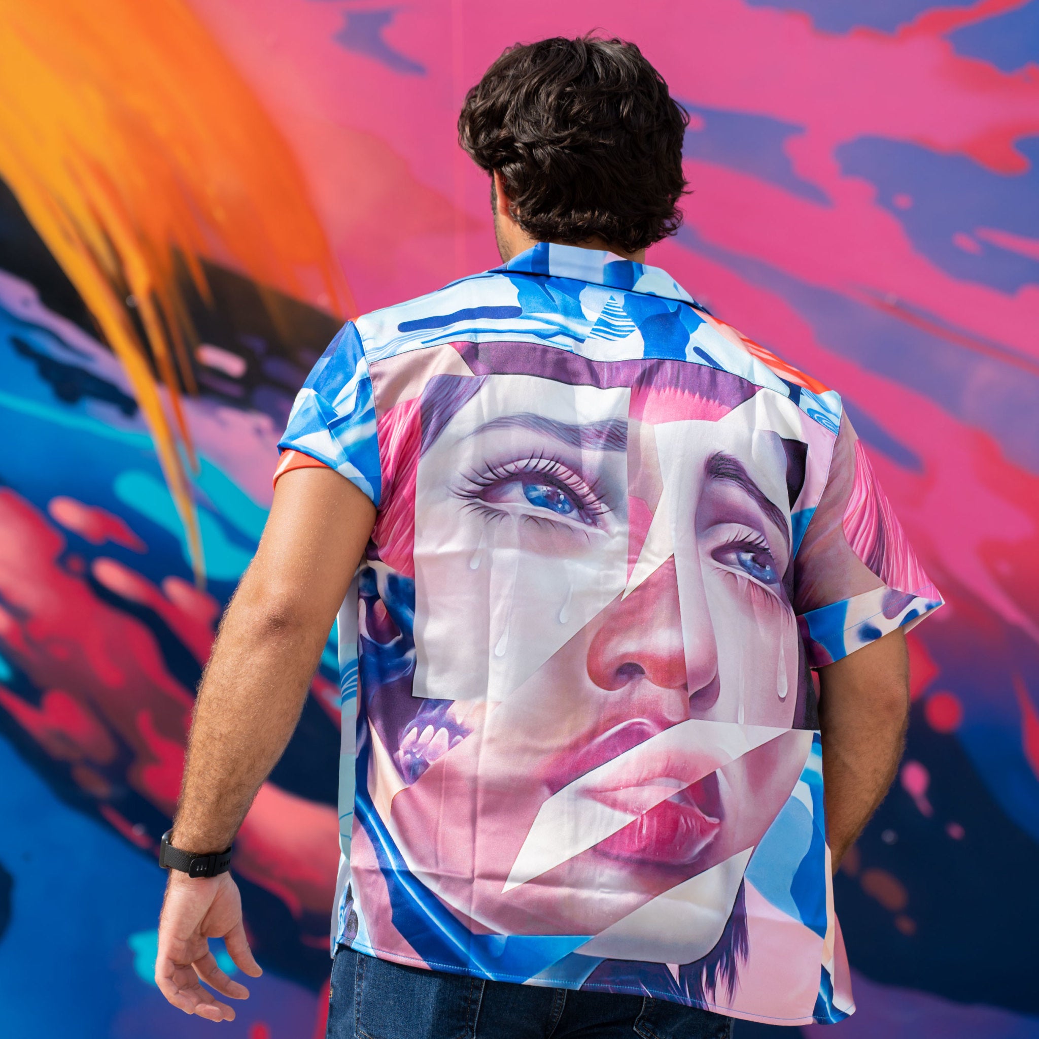 Elle MOTHER EARTH Satin Shirt - Wynwood Walls Shop