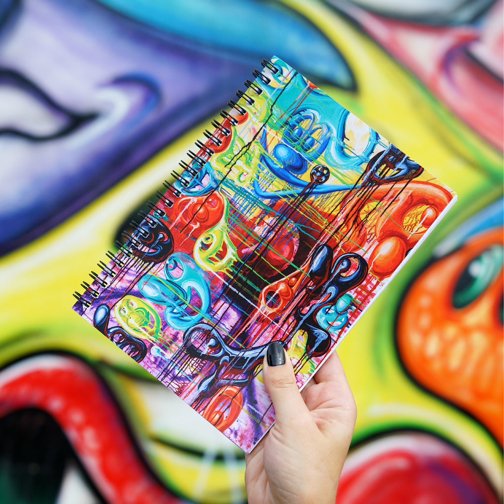 Kenny Scharf Spiral Notebook Drips N' Mess - Wynwood Walls Shop