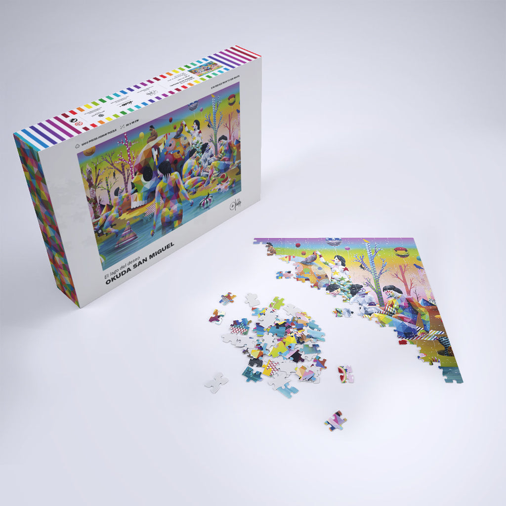 Okuda San Miguel EL LAGO DEL DESEO Puzzle - Wynwood Walls Shop