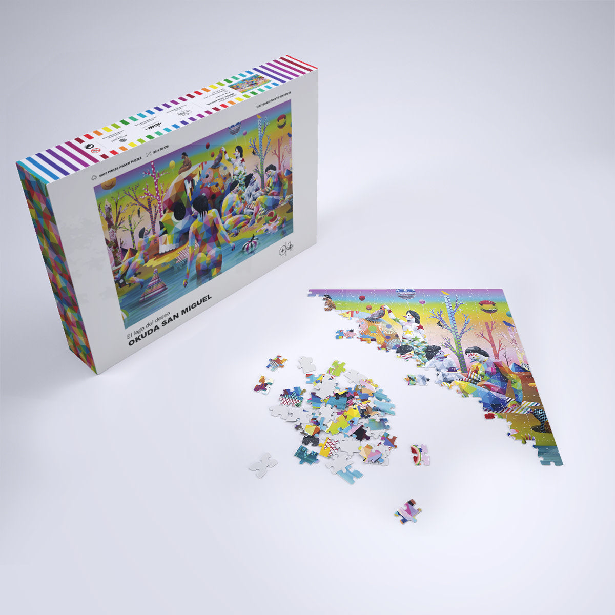 Okuda San Miguel EL LAGO DEL DESEO Puzzle - Wynwood Walls Shop