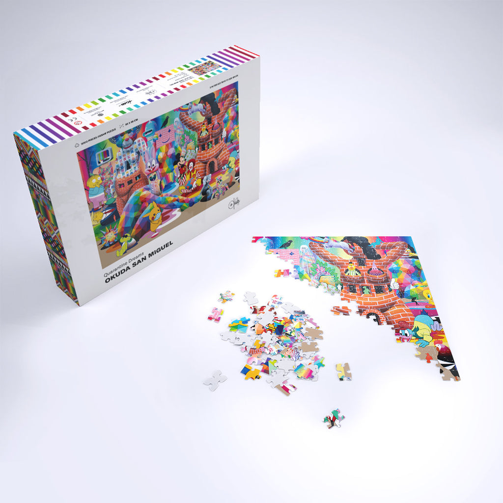 Okuda San Miguel QUARANTINE DREAMS Puzzle - Wynwood Walls Shop