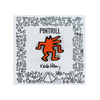 Keith Haring - Dancing Dog Pin - Orange - Wynwood Walls Shop