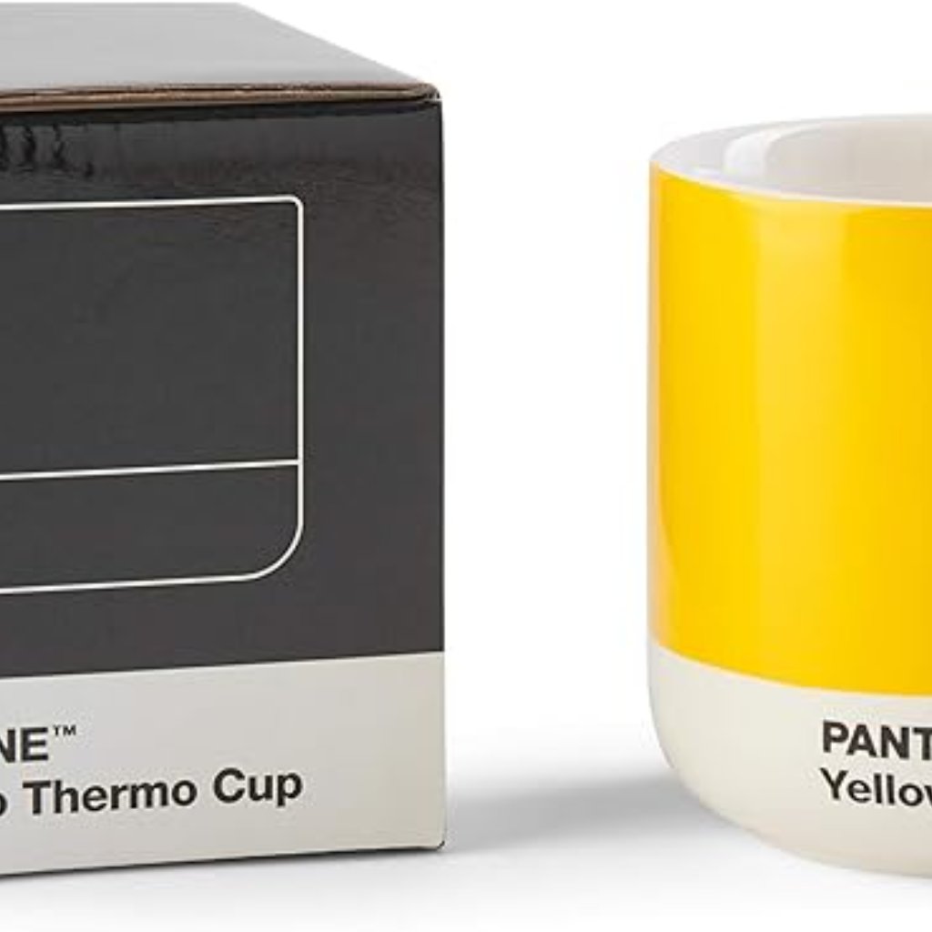 PANTONE Cortado Thermo Cup Set - YELLOW - RED - ORANGE - LIGHT PINK - Image 1