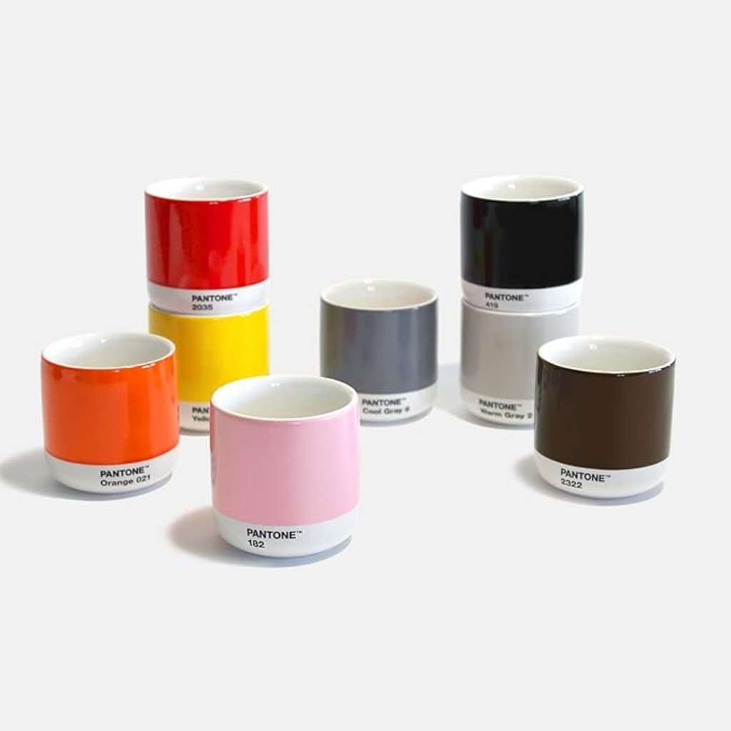PANTONE Cortado Thermo Cup Set - YELLOW - RED - ORANGE - LIGHT PINK - Image 5 Main image