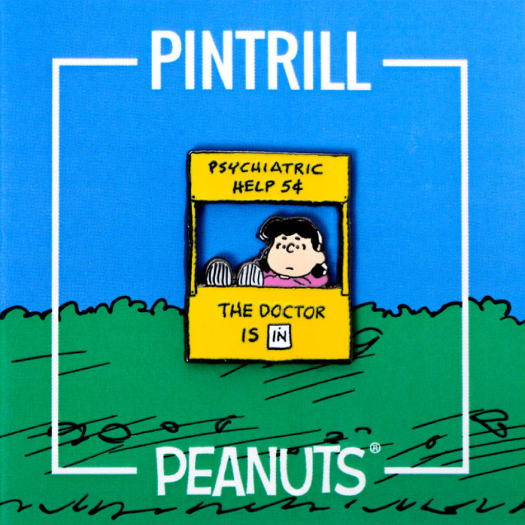Peanuts - Lucy Psychiatry Booth Pin - Wynwood Walls Shop