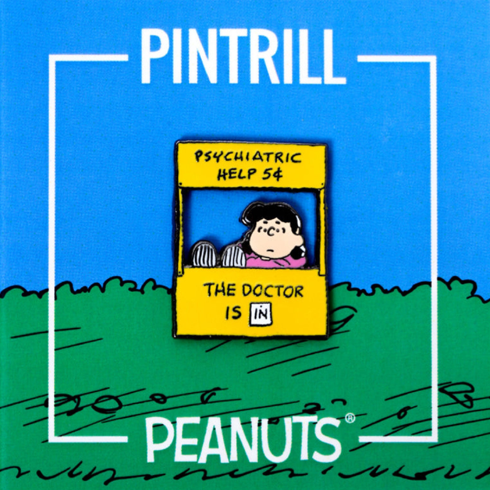 Peanuts - Lucy Psychiatry Booth Pin - Wynwood Walls Shop