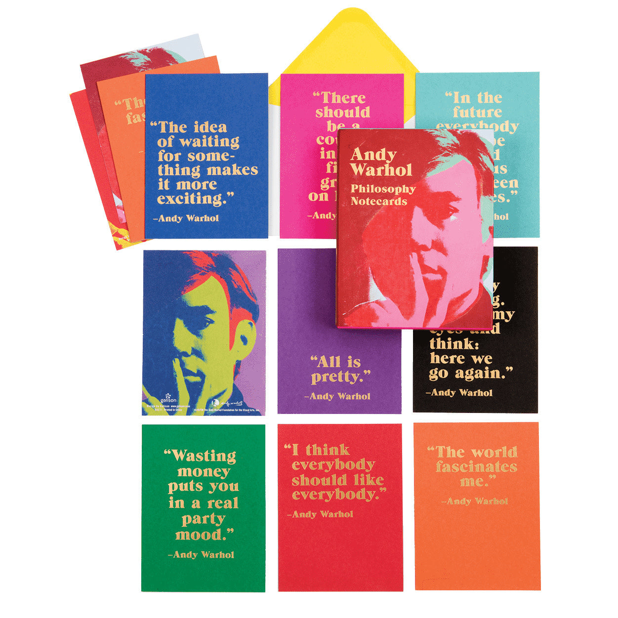 Andy Warhol Philosophy Greeting Assortment Notecards - Wynwood Walls Shop