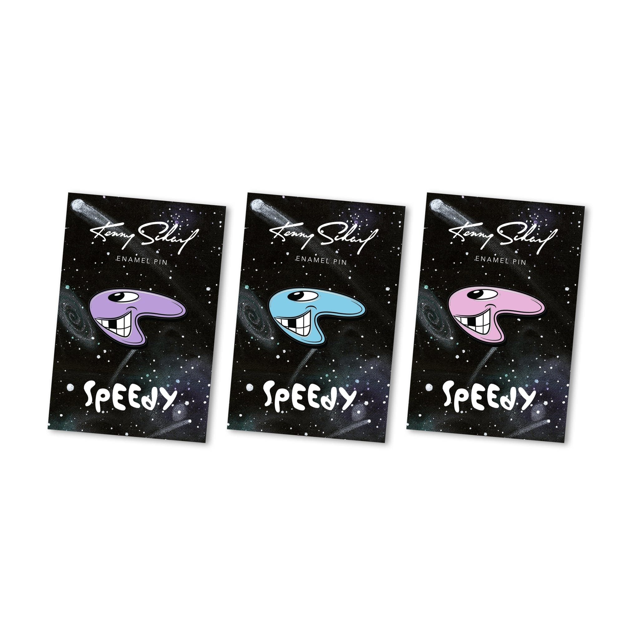 Kenny Scharf Speedy Pin - Pink - Wynwood Walls Shop