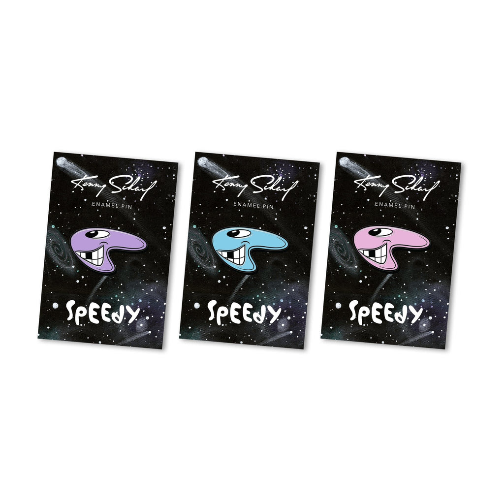 Kenny Scharf Speedy Pin - Blue - Wynwood Walls Shop