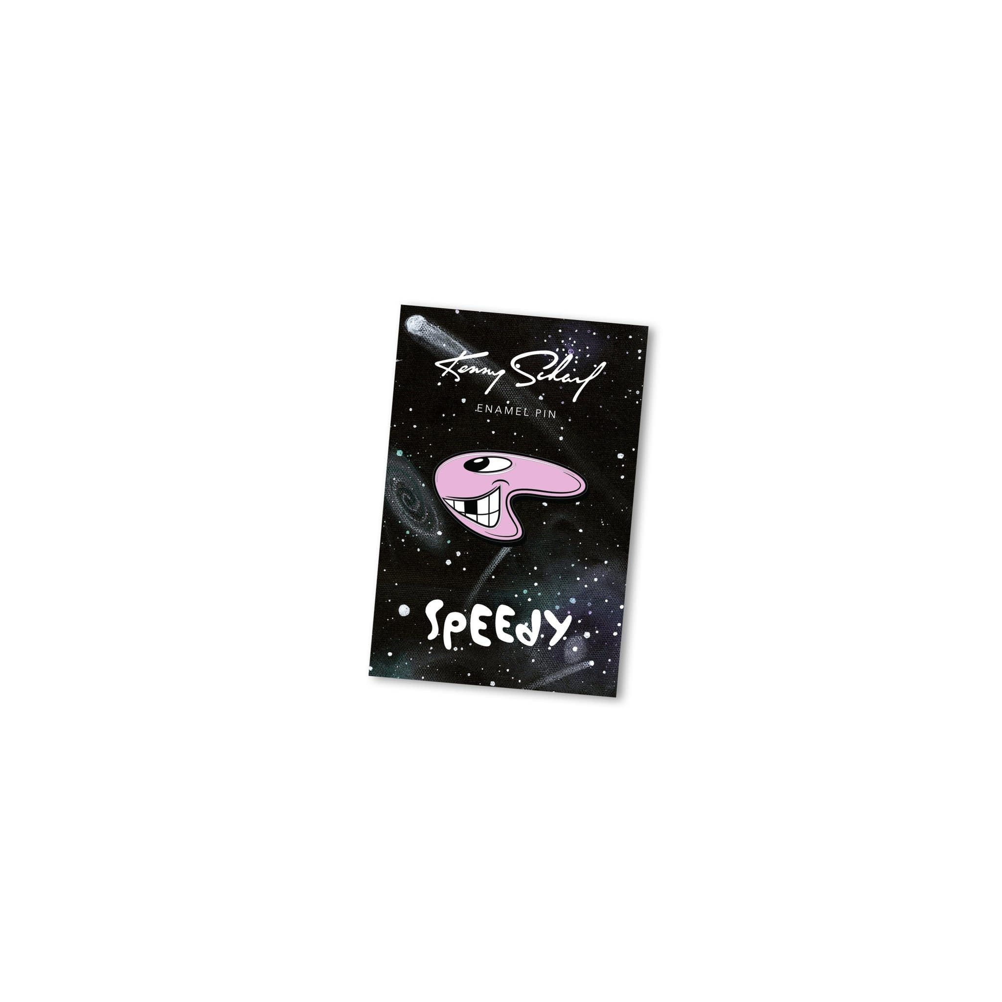 Kenny Scharf Speedy Pin - Pink - Wynwood Walls Shop