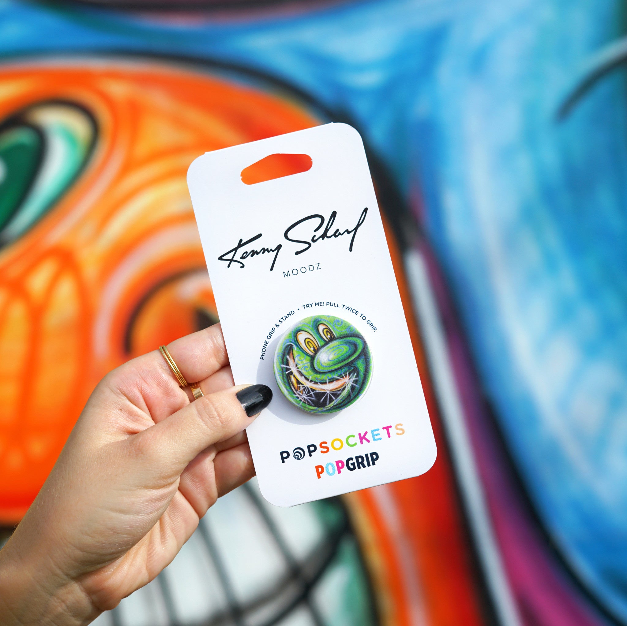 Kenny Scharf GRINEE Tondo PopSocket - Wynwood Walls Shop Main image