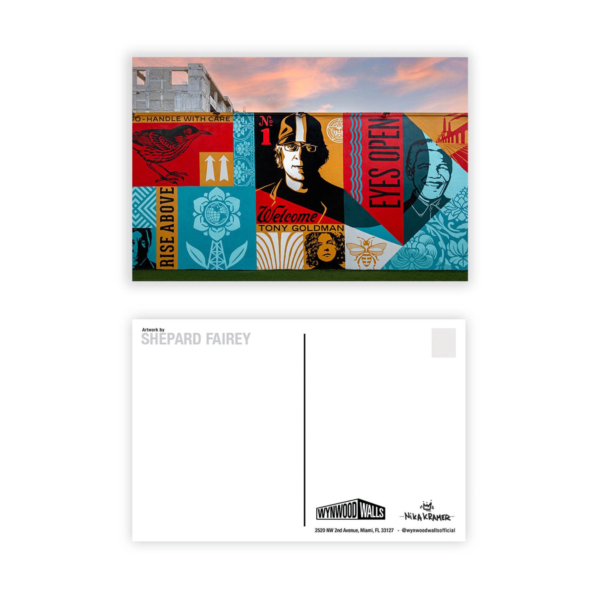 Shepard Fairey Postcard 2022 - Wynwood Walls Shop