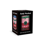 Andy Warhol Campbell's Soup can stress reliever packaging on a white background
