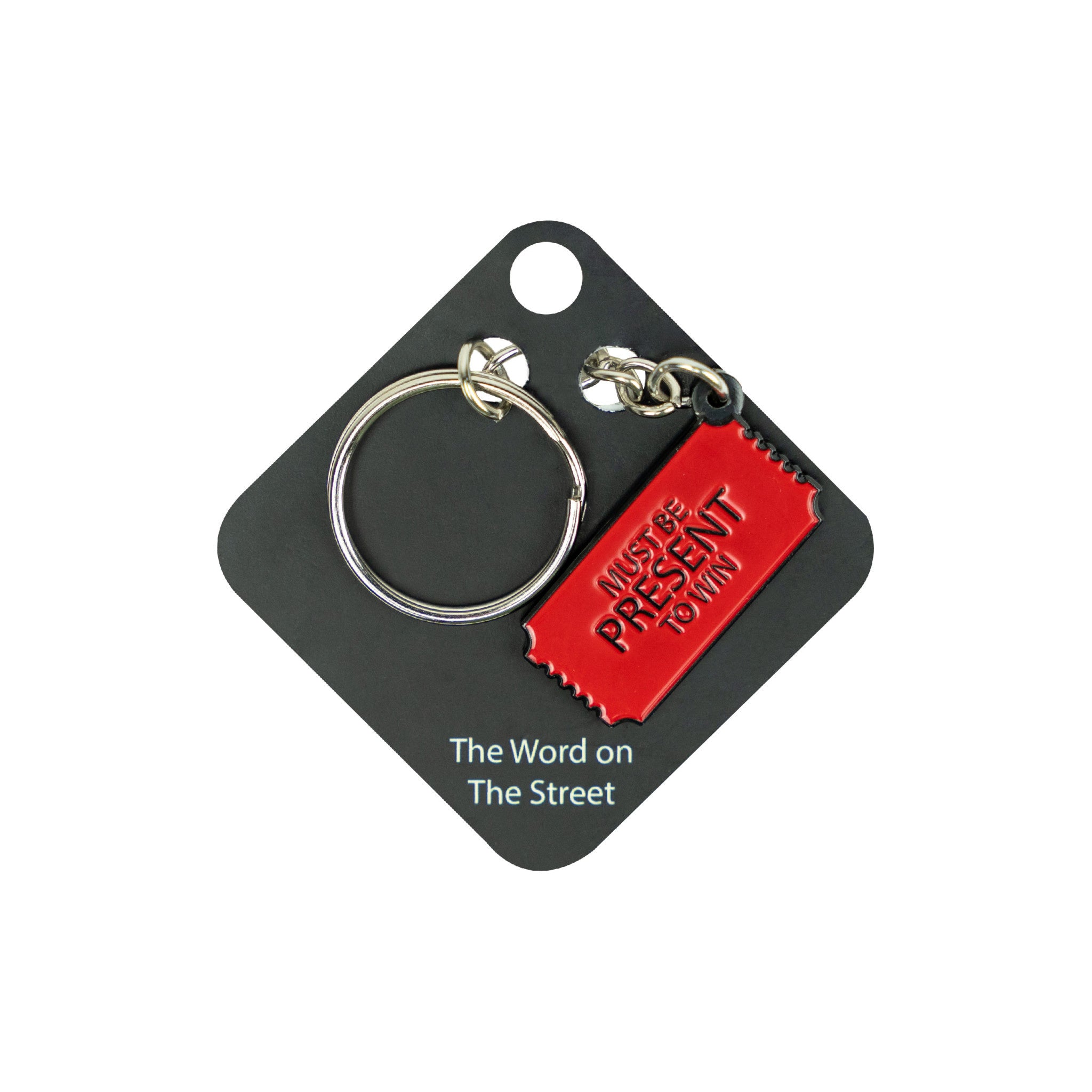 Scott Froschauer PRESENT TO WIN LIFE Keychain - Wynwood Walls Shop