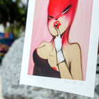 Miss Van RED BUNNY Print - Wynwood Walls Shop