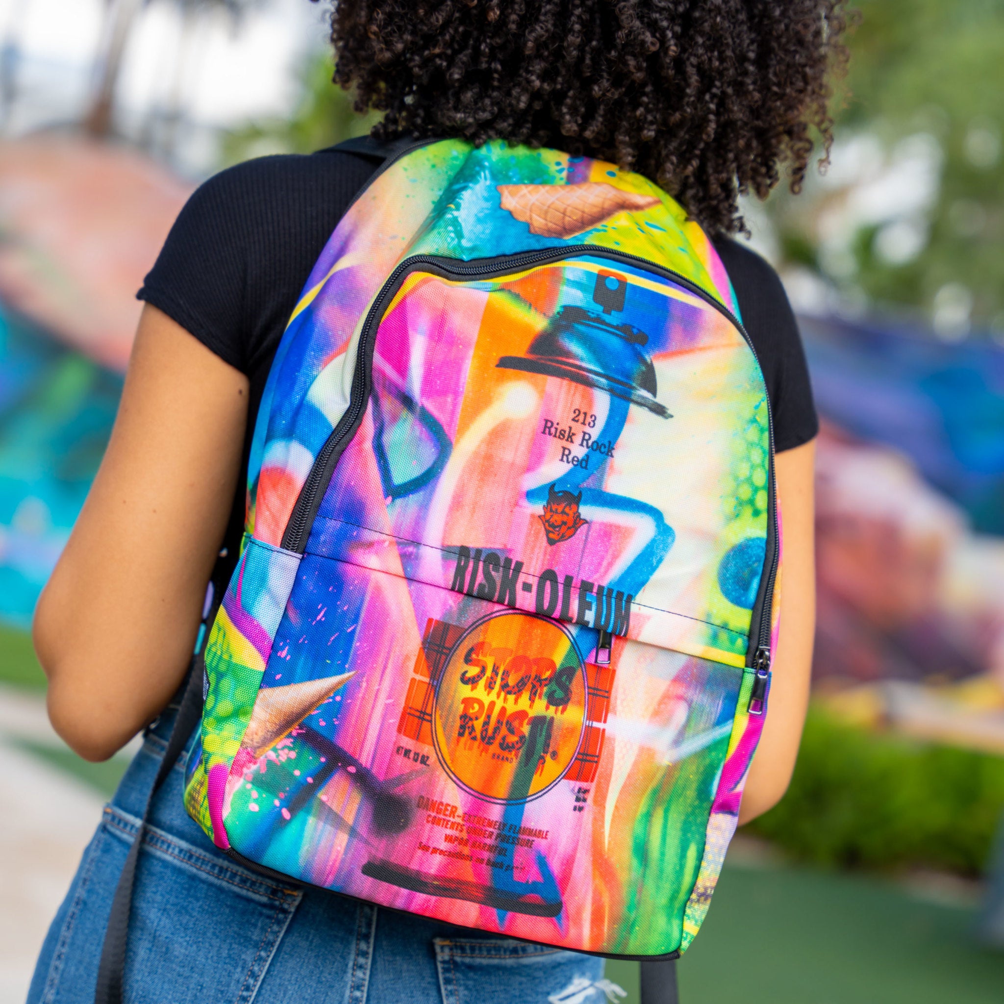 Risk RISKOLEUM Wynwood Walls Laptop Backpack - Wynwood Walls Shop