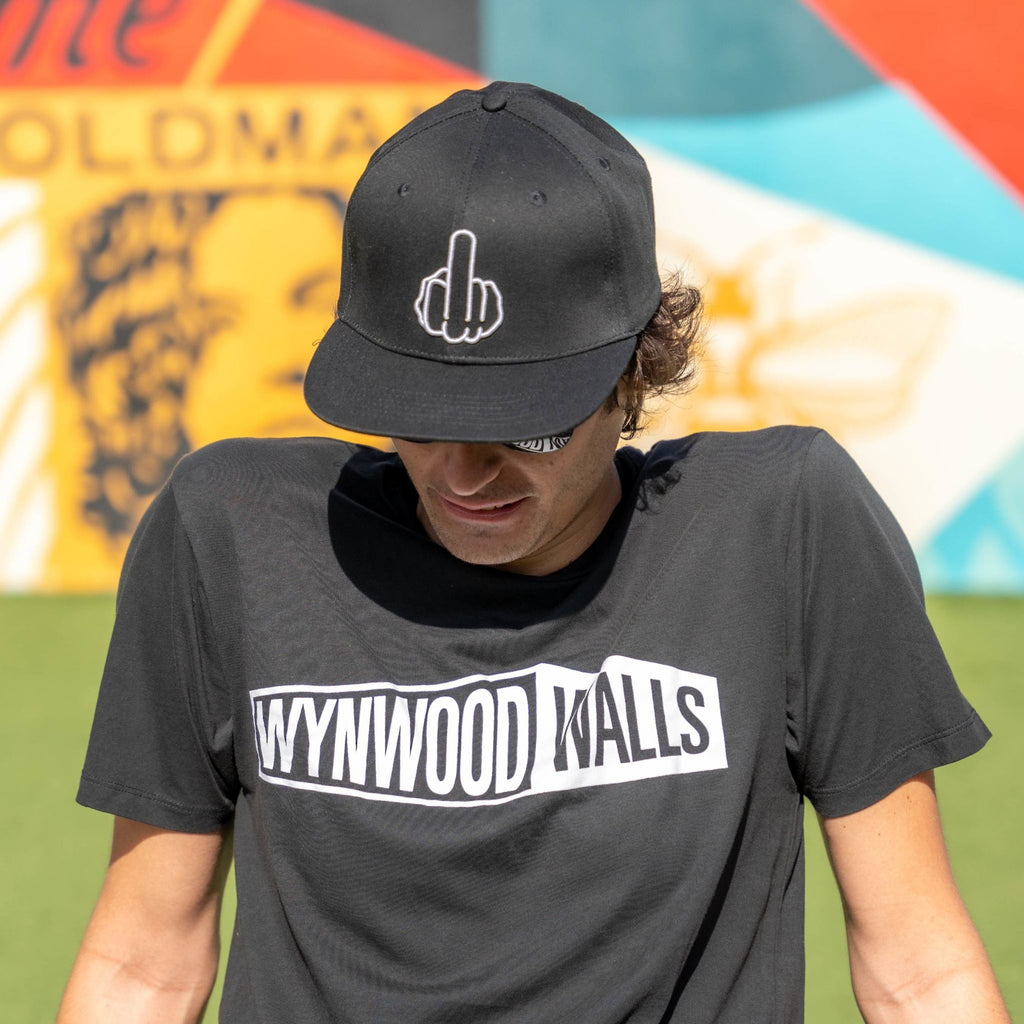 Risky's 6 Panel Bird Black Cap - Wynwood Walls Shop