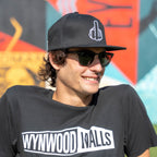 Risky's 6 Panel Bird Black Cap - Wynwood Walls Shop