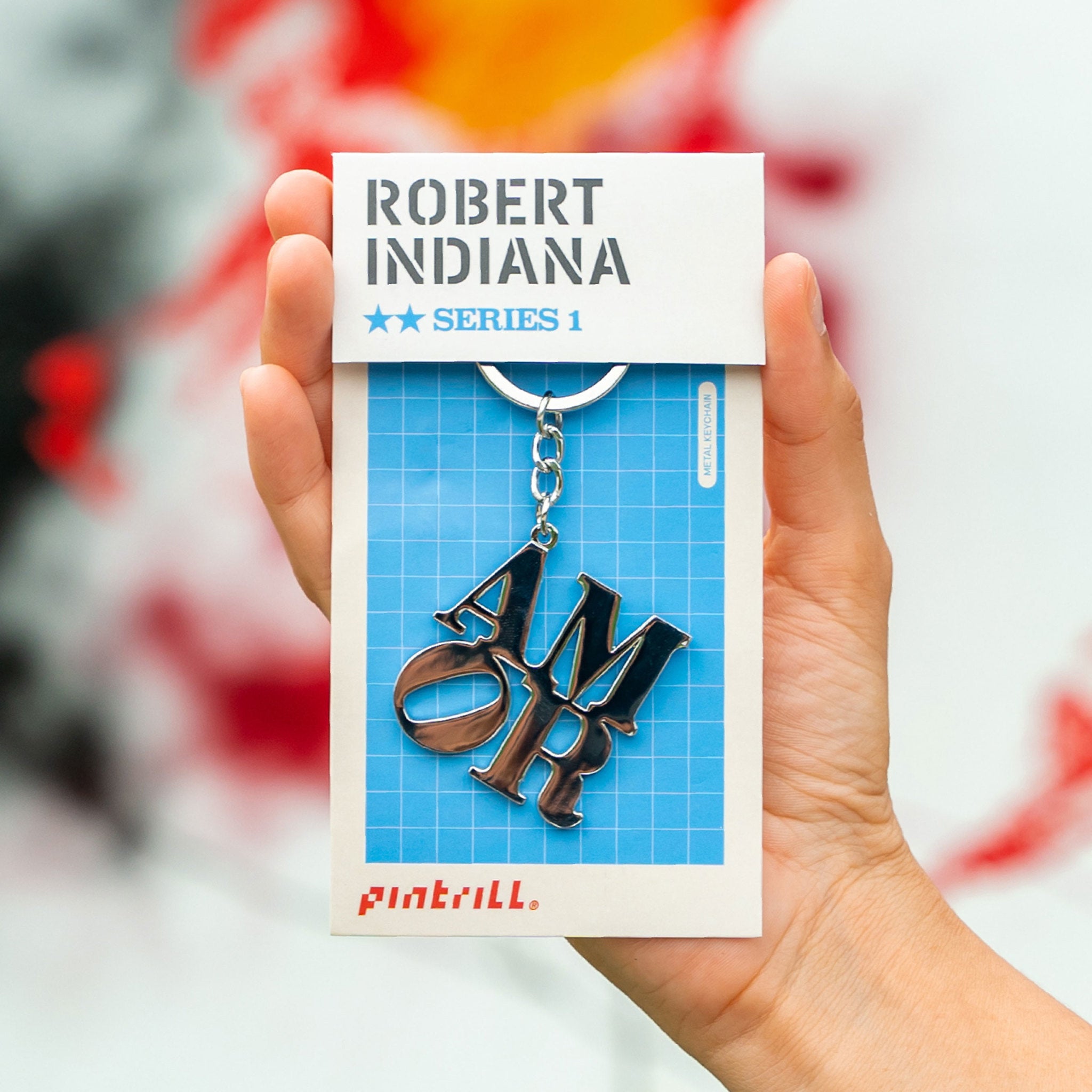 ROBERT INDIANA's AMOR Keychain - Silver Elegance & Art – The Wynwood ...