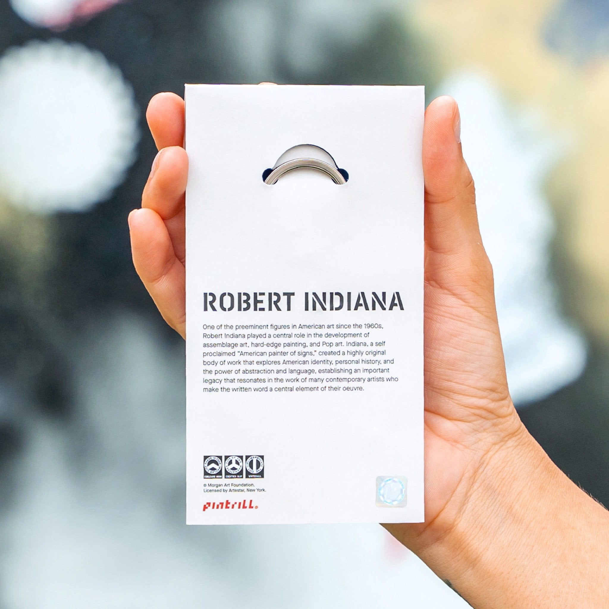 Robert Indiana - Love Keychain - Silver