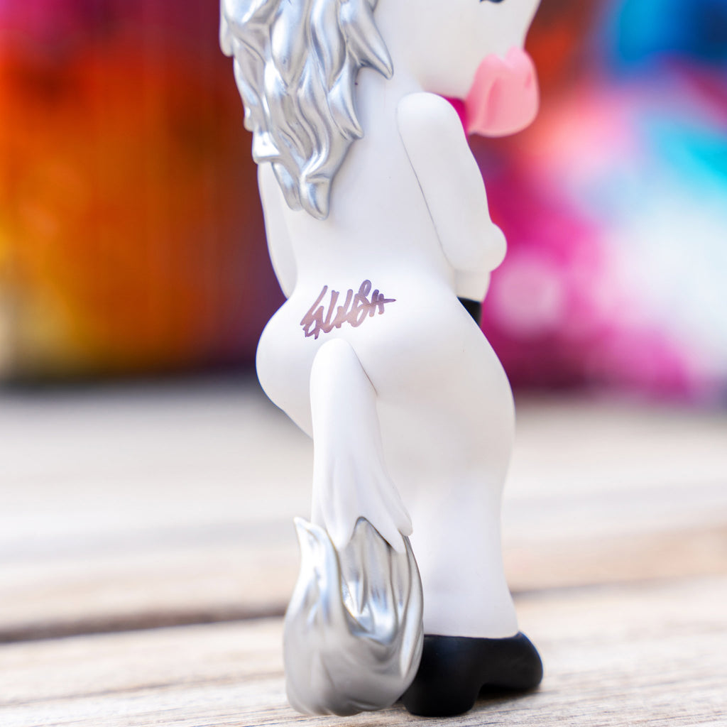 Ron English Forlorn Unicorn White