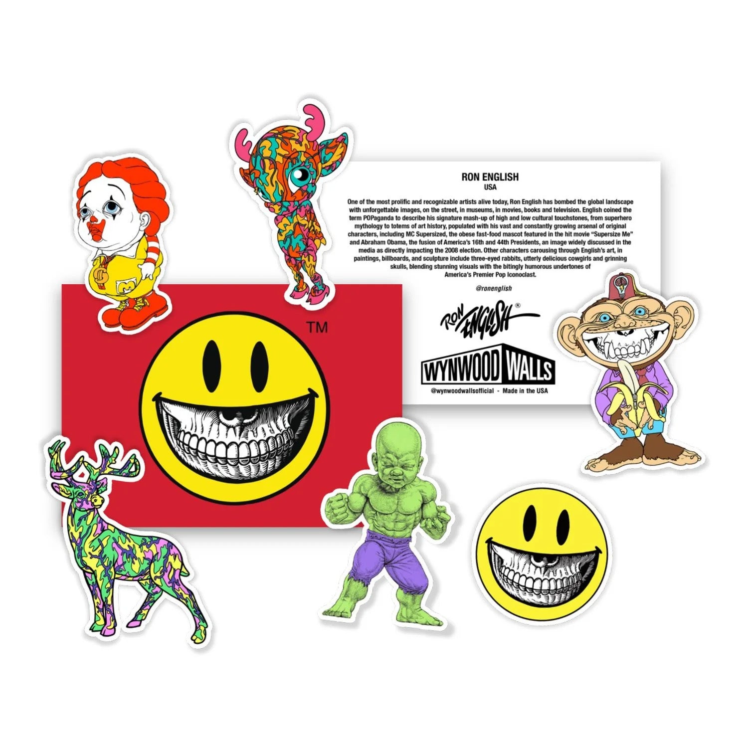 Ron English Sticker Pack - Wynwood Walls Art – The Wynwood Walls Shop