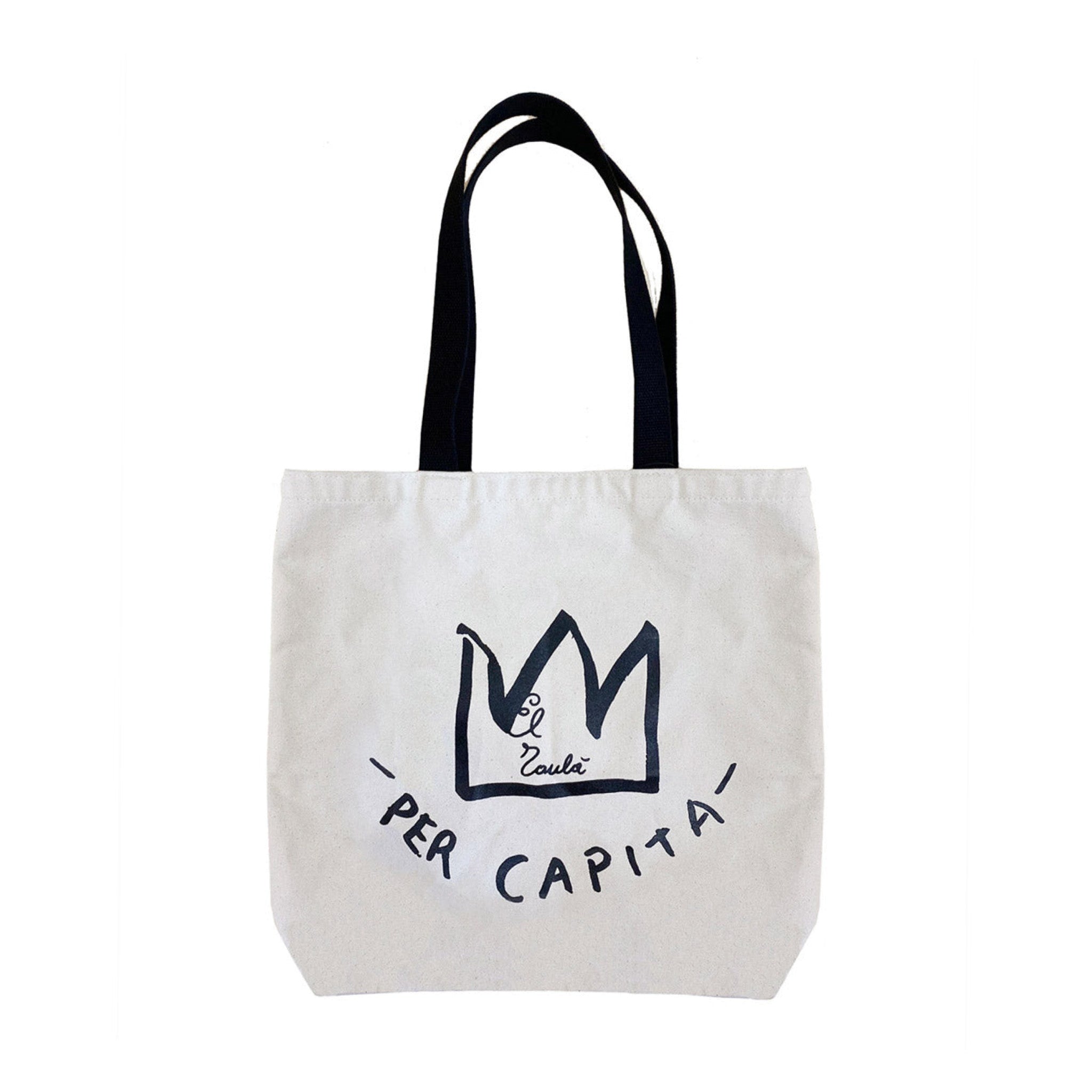 Basquiat PER CAPITA Canvas Tote Bag - Wynwood Walls Shop