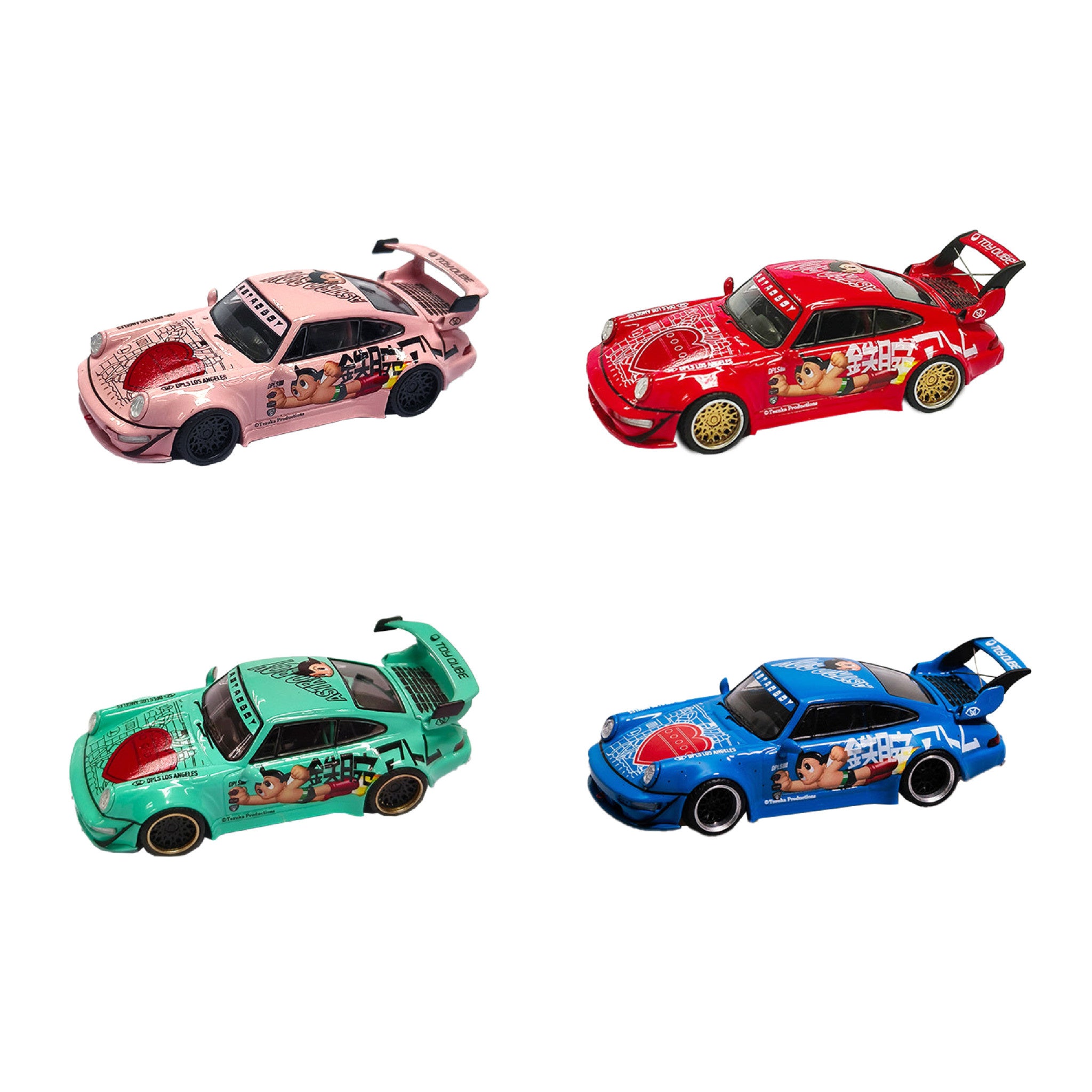Astro Boy Diecast RWB Set of 4 - Wynwood Walls Shop Main image