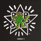 Keith Haring POP SHOP - DANCING DOG Green Pin