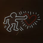 Send Love by Keith Haring - LED Neon Sign