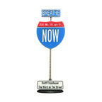 Scott Froschauer Street Sign INTERSTATE NOW Maquette 8 inch - Wynwood Walls Shop