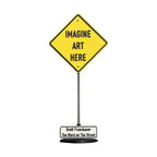 Scott Froschauer Street Sign IMAGINE ART HERE Maquette 8 inch - Wynwood Walls Shop