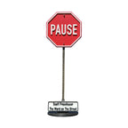 Scott Froschauer Street Sign PAUSE Maquette 8 inch - Wynwood Walls Shop