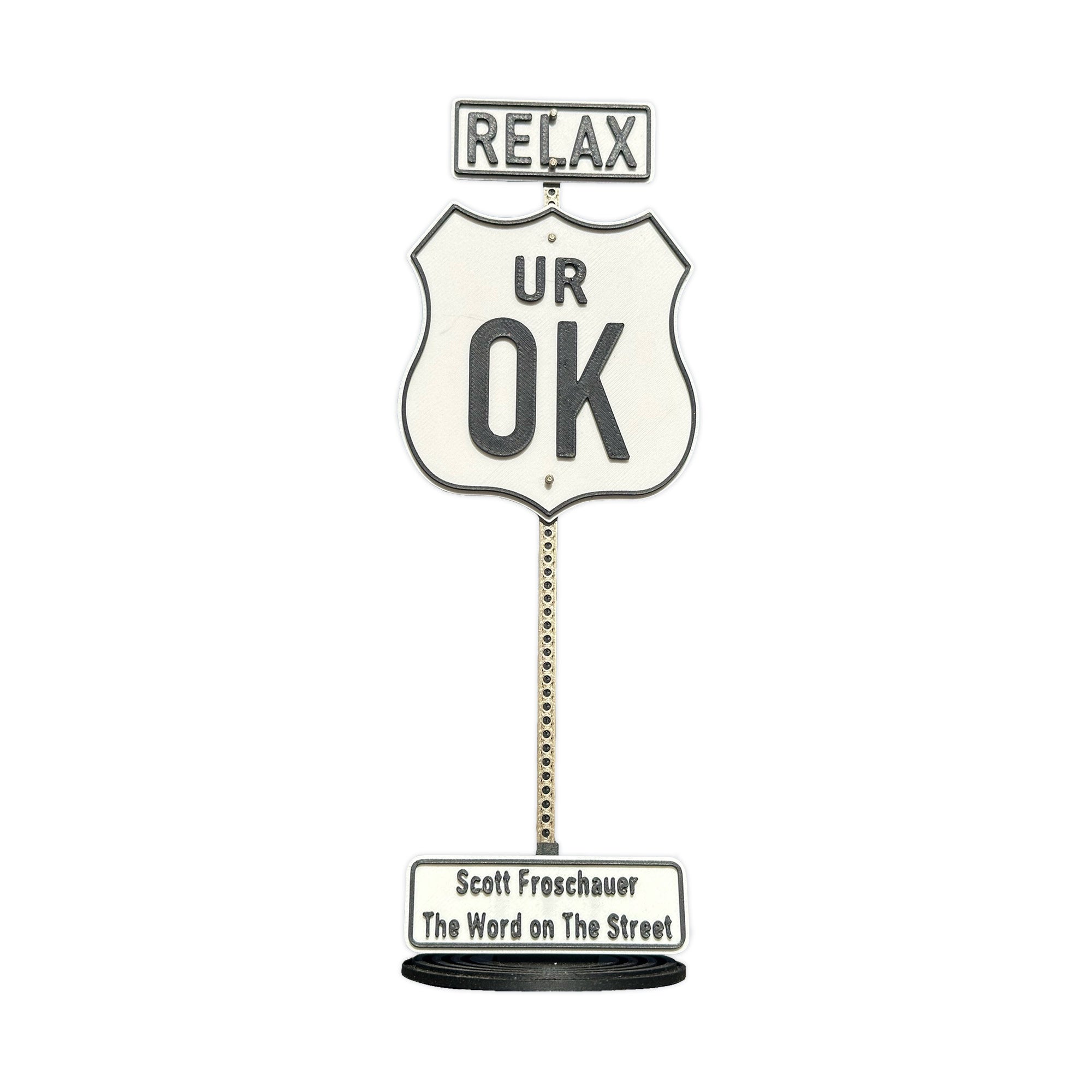 Scott Froschauer Street Sign UROK Maquette 8 inch - Wynwood Walls Shop Main image