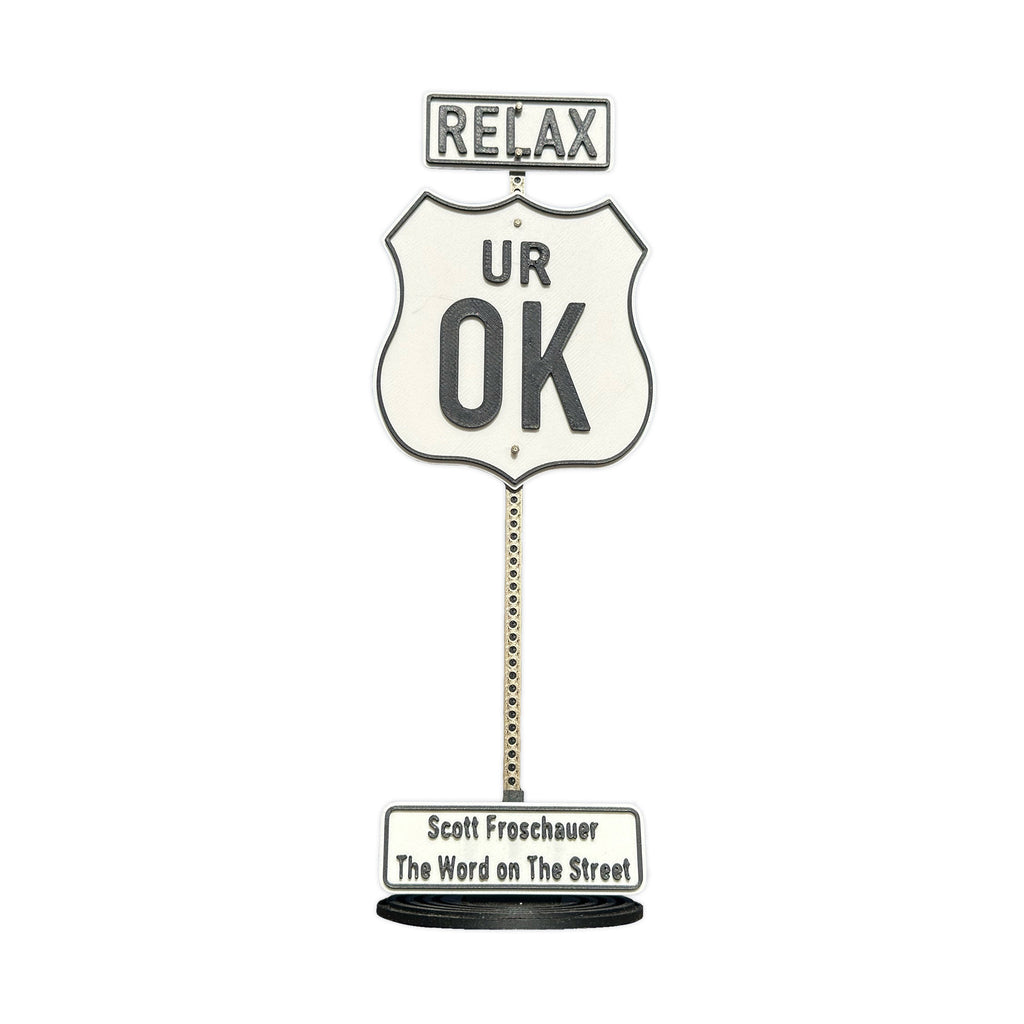 Scott Froschauer Street Sign UROK Maquette 8 inch - Wynwood Walls Shop
