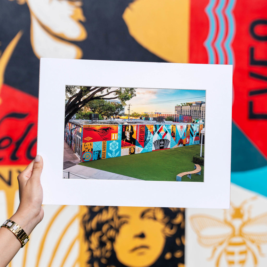 SHEPARD FAIREY Matted Print 2022 - Wynwood Walls Shop
