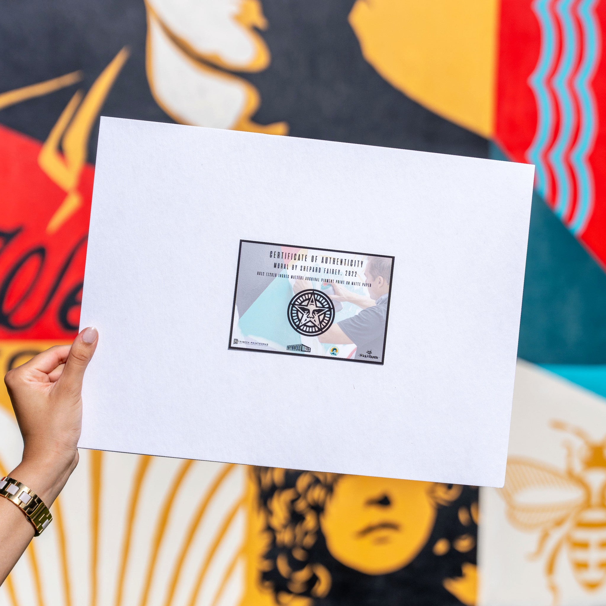 SHEPARD FAIREY Matted Print 2022 - Wynwood Walls Shop