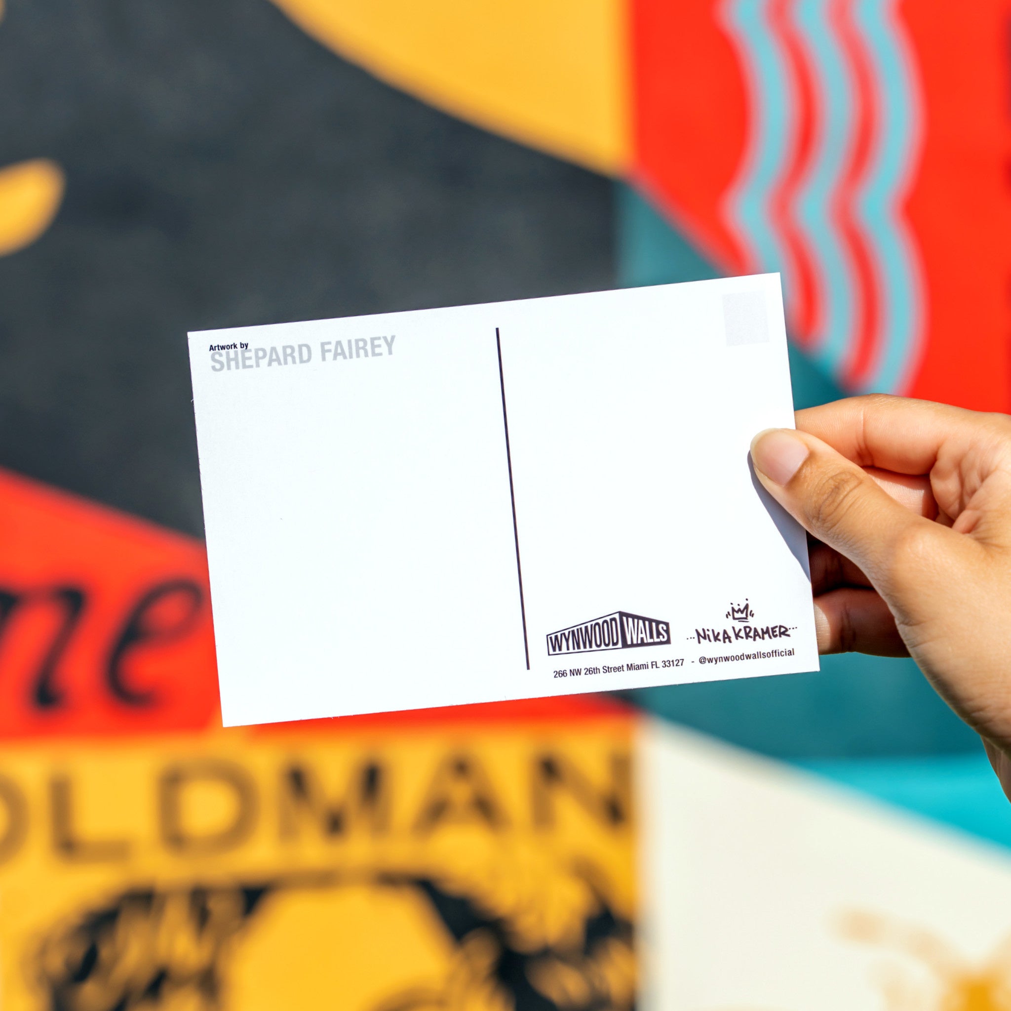 Shepard Fairey Postcard 2022 - Wynwood Walls Shop