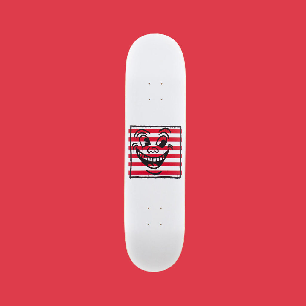 Keith Haring Smiles on Stripes Skate Deck - Wynwood Walls Shop