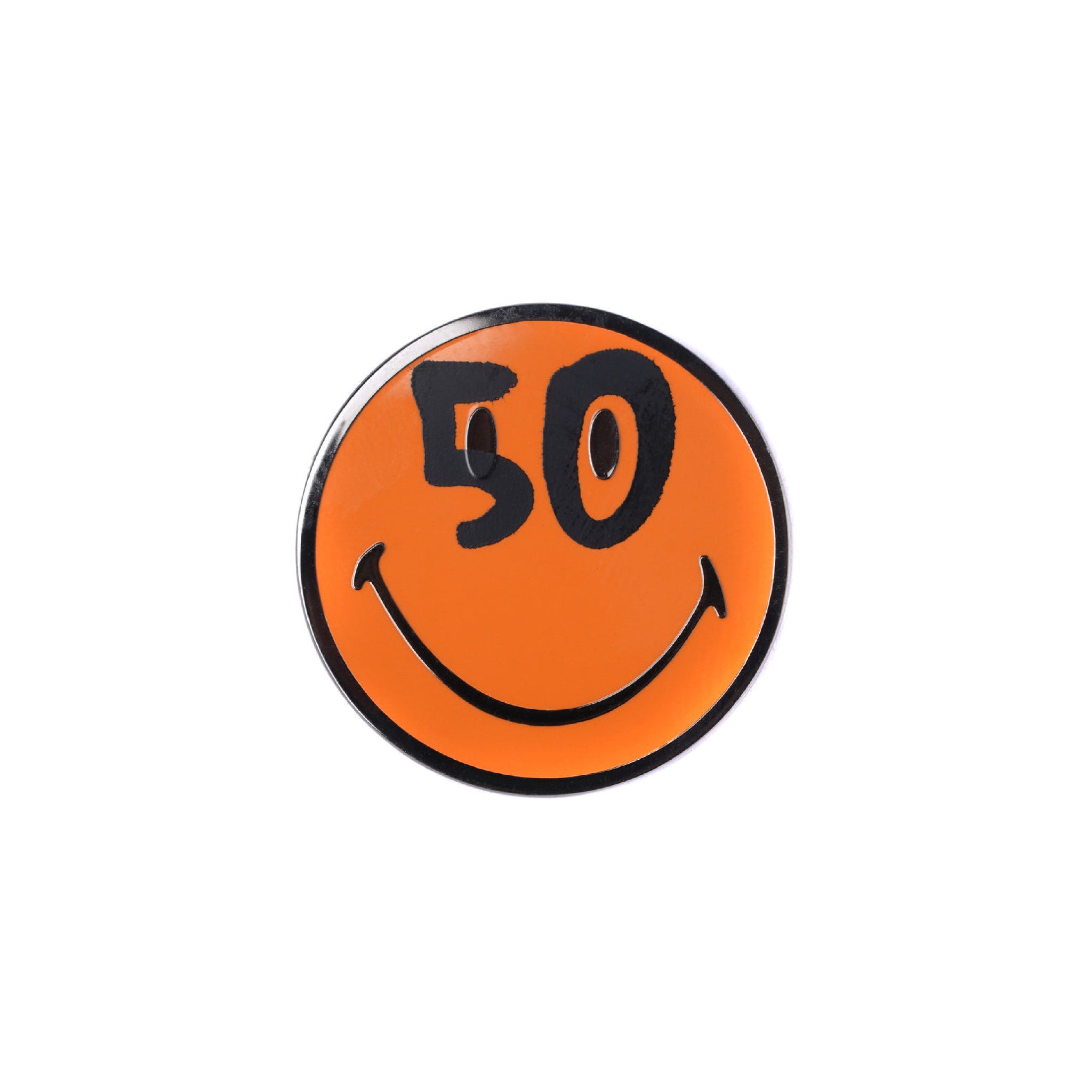 Smiley 50th Anniversary Pin - Orange - Wynwood Walls Shop Main image
