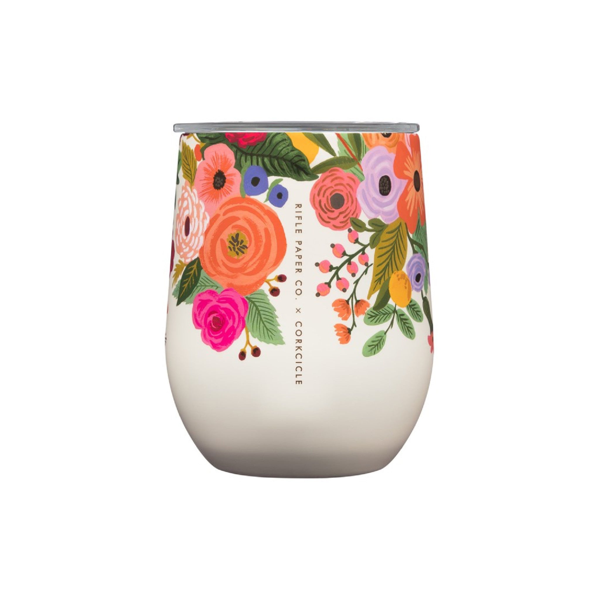 Stemless - 12oz Rifle Paper - Garden Party Cream - Wynwood Walls Shop