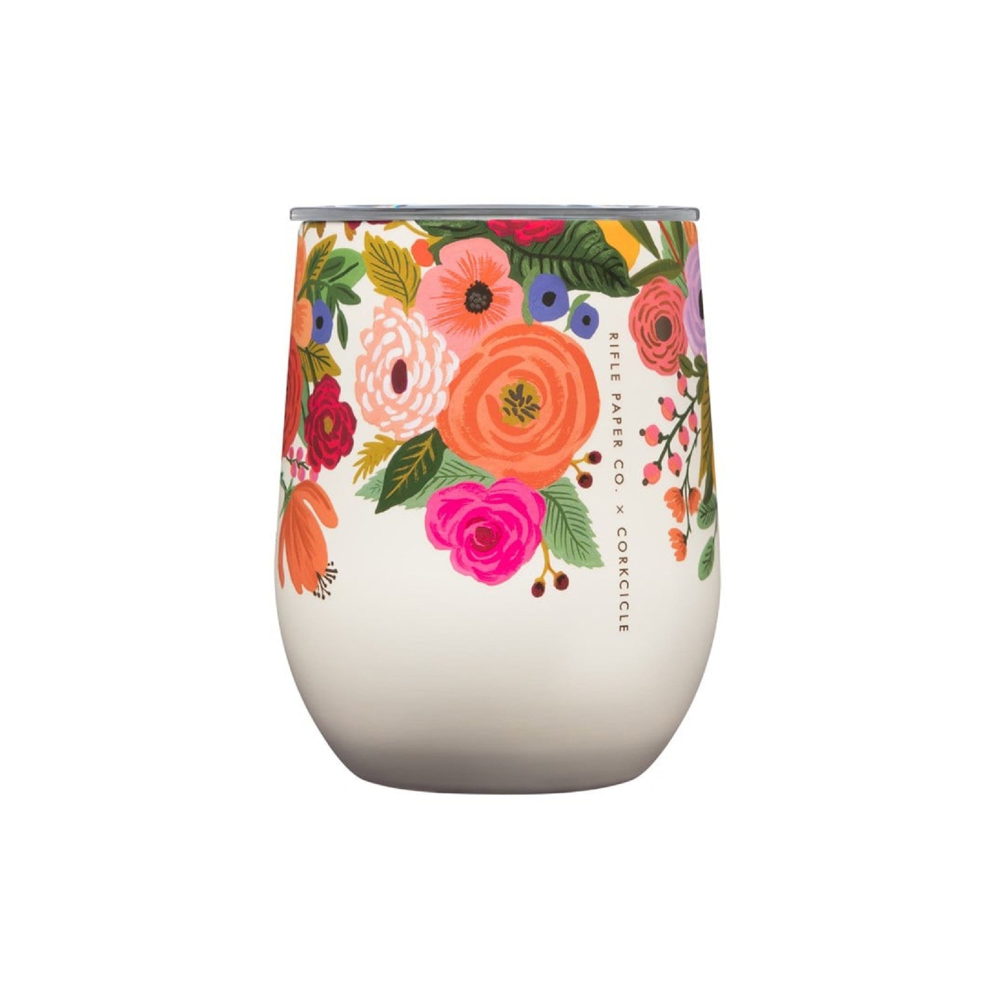 Stemless - 12oz Rifle Paper - Garden Party Cream - Wynwood Walls Shop
