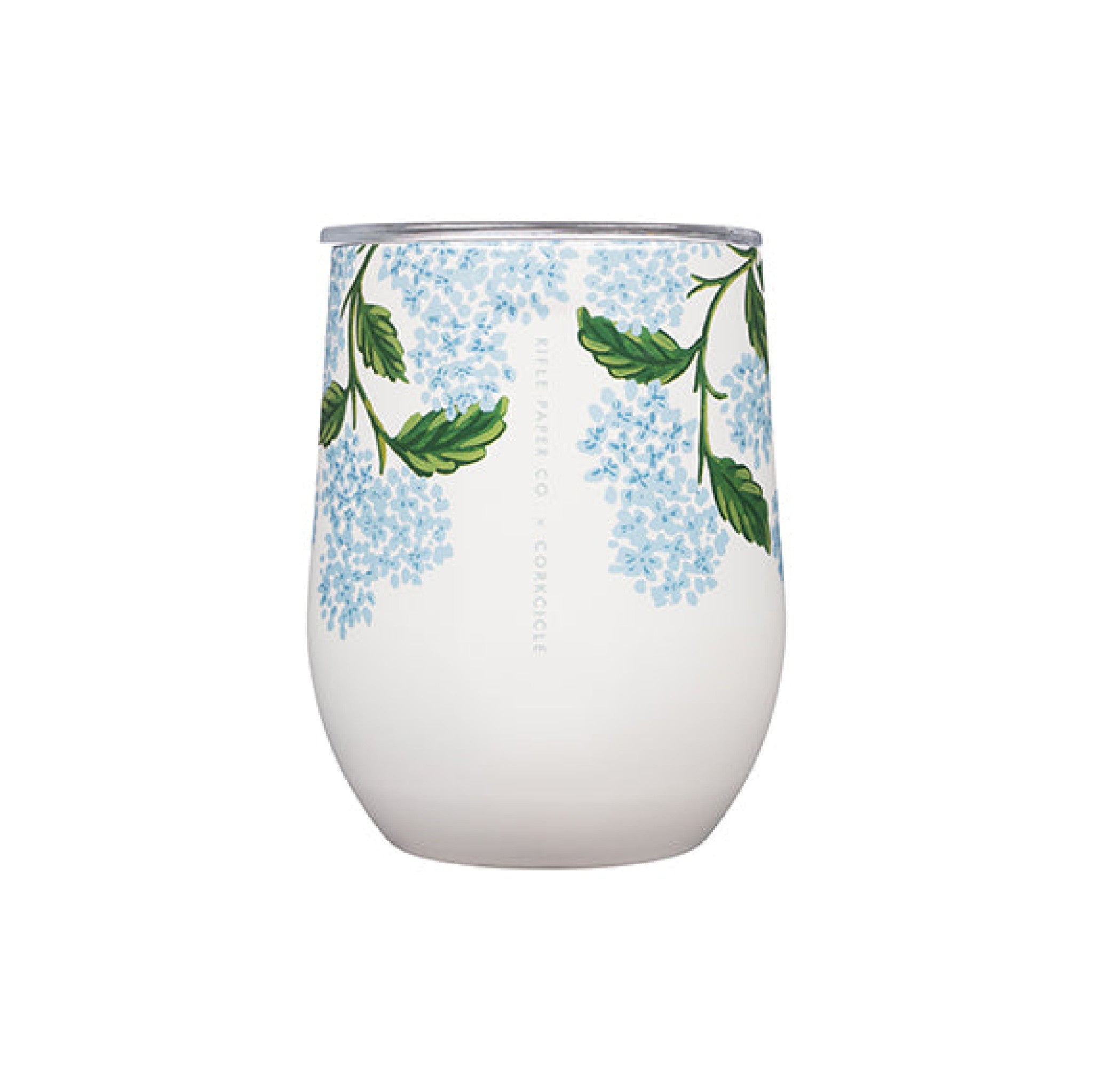 Stemless - 12oz Rifle Paper - Gloss Cream Hydrangea - Wynwood Walls Shop