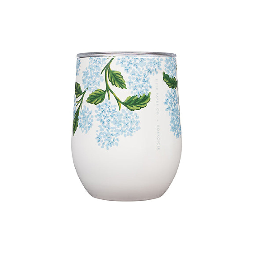 Stemless - 12oz Rifle Paper - Gloss Cream Hydrangea - Wynwood Walls Shop