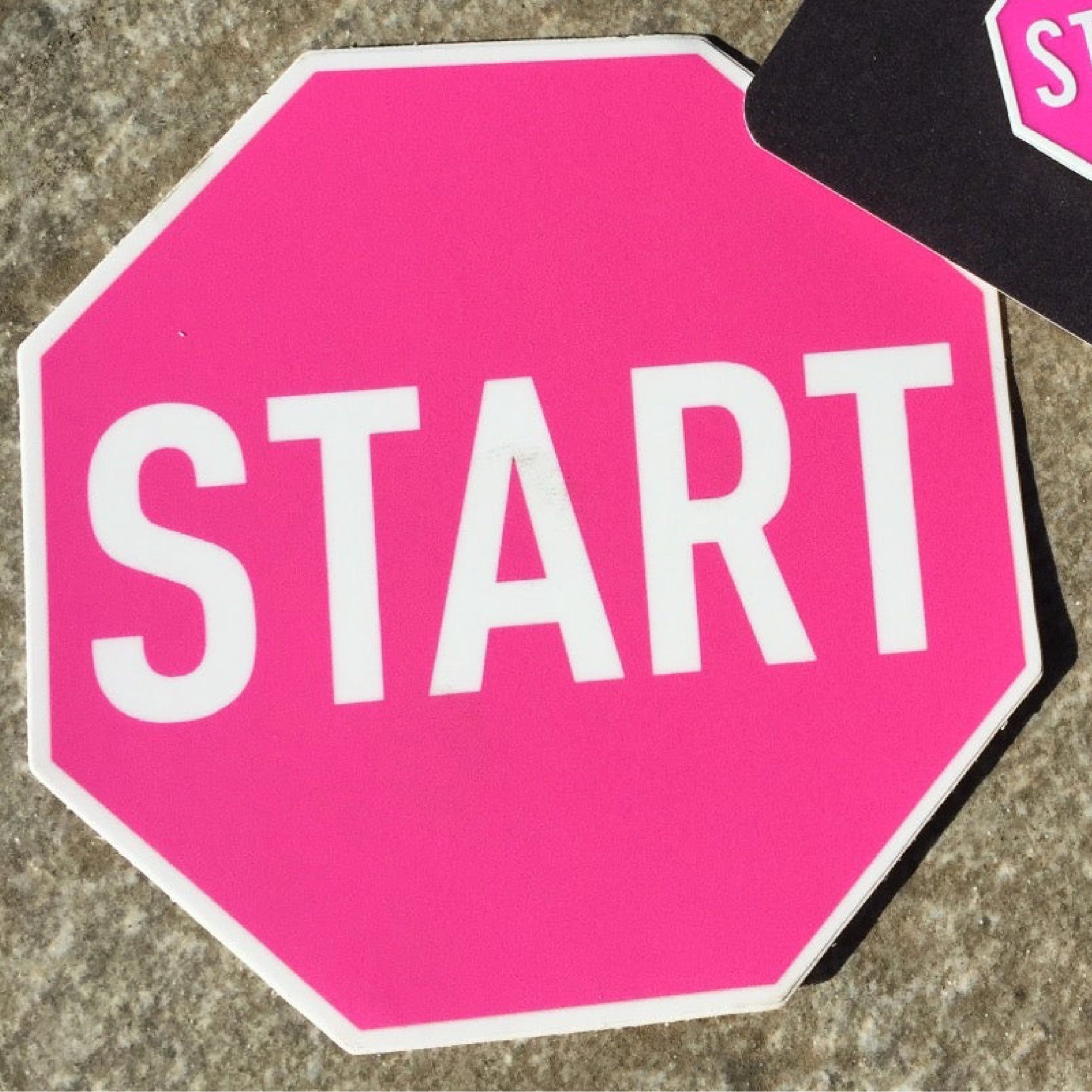 Scott Froschauer Pink Start Sticker - Wynwood Walls Shop